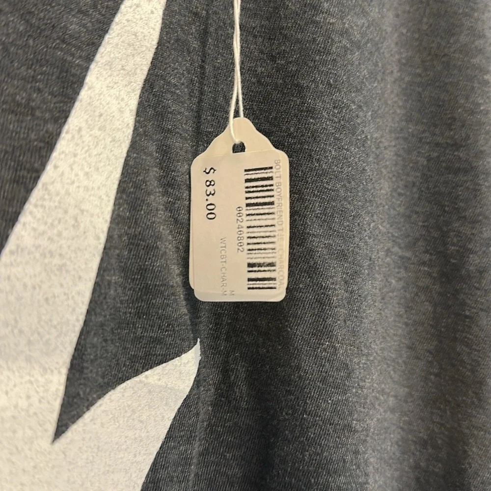 Aviator Nation Bolt Boyfriend Tee Charcoal - Picture 3 of 5